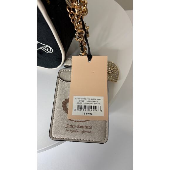 Scottie Dogs Camera Xbody Juicy Couture Crossbody Purse Black and White - NWT - Picture 9 of 16